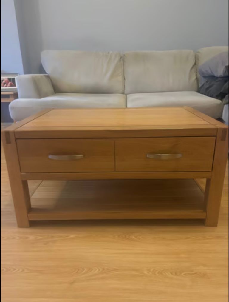 Oak coffee table