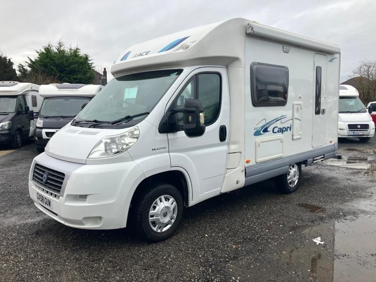 2008 Ace Capri Motorhome 2 Berth Fiat Ducato 2.2 Diesel 2 Travel Belts 