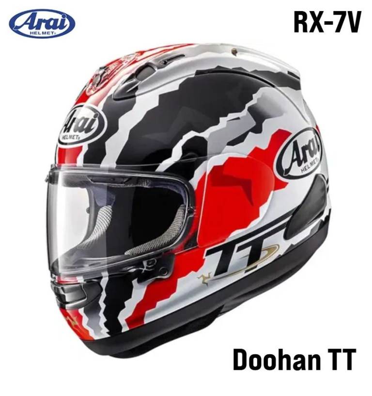 RARE COLLECTORS ITEM - #ARAI RX-7V MOTORCYCLE HELMET - MICK DOOHAN IOM TT - £500
