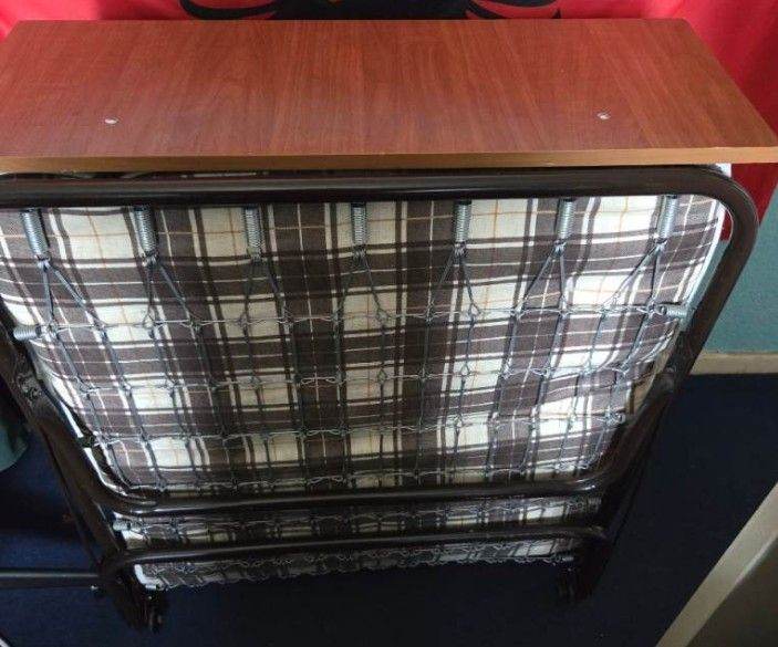 Fold-up / Guest Bed / Camp bed - matteress and frame