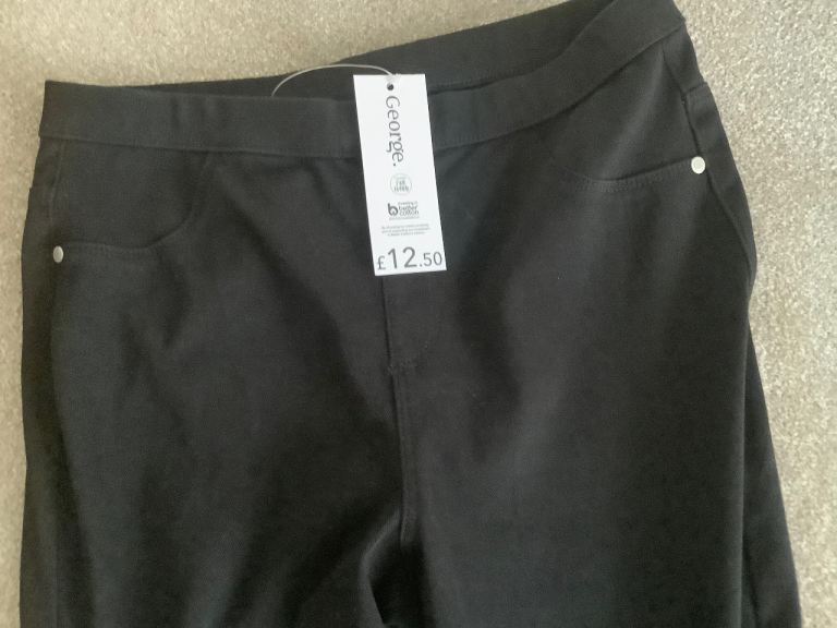 image for Ladies black trousers - size 12 - new with label