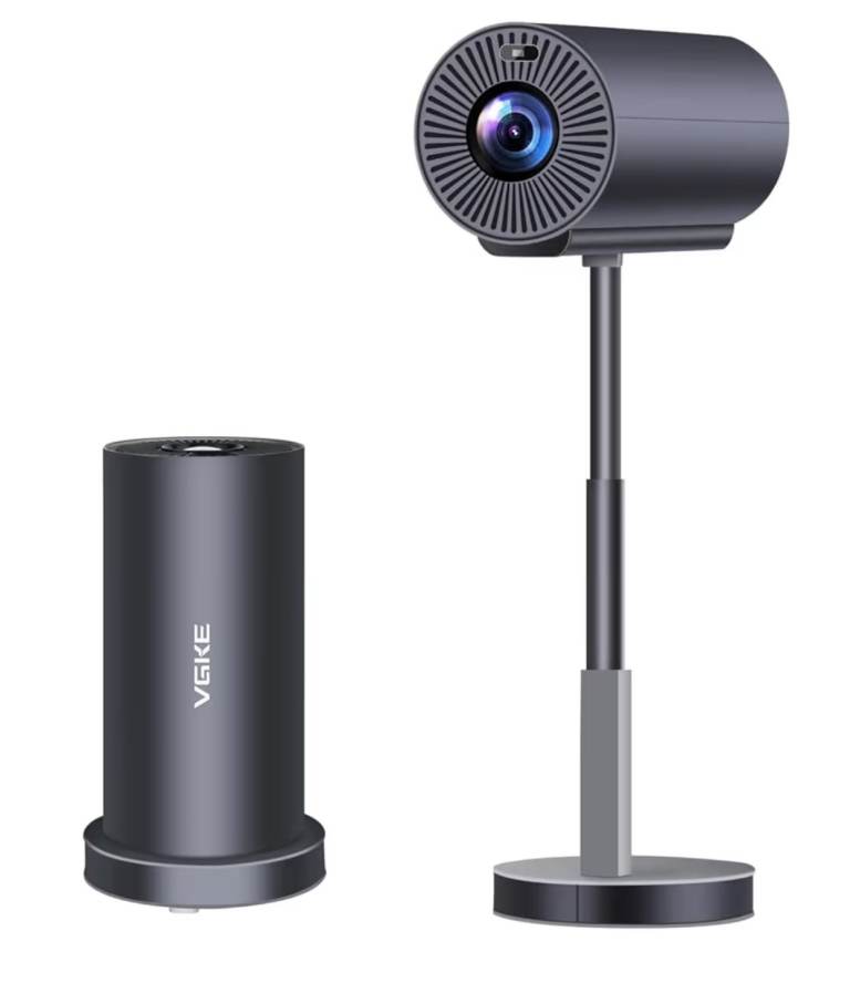 VGKE Mini Projector Portable 4K Support, Autofocus/Keystone Correction 15000 Lumens Projector