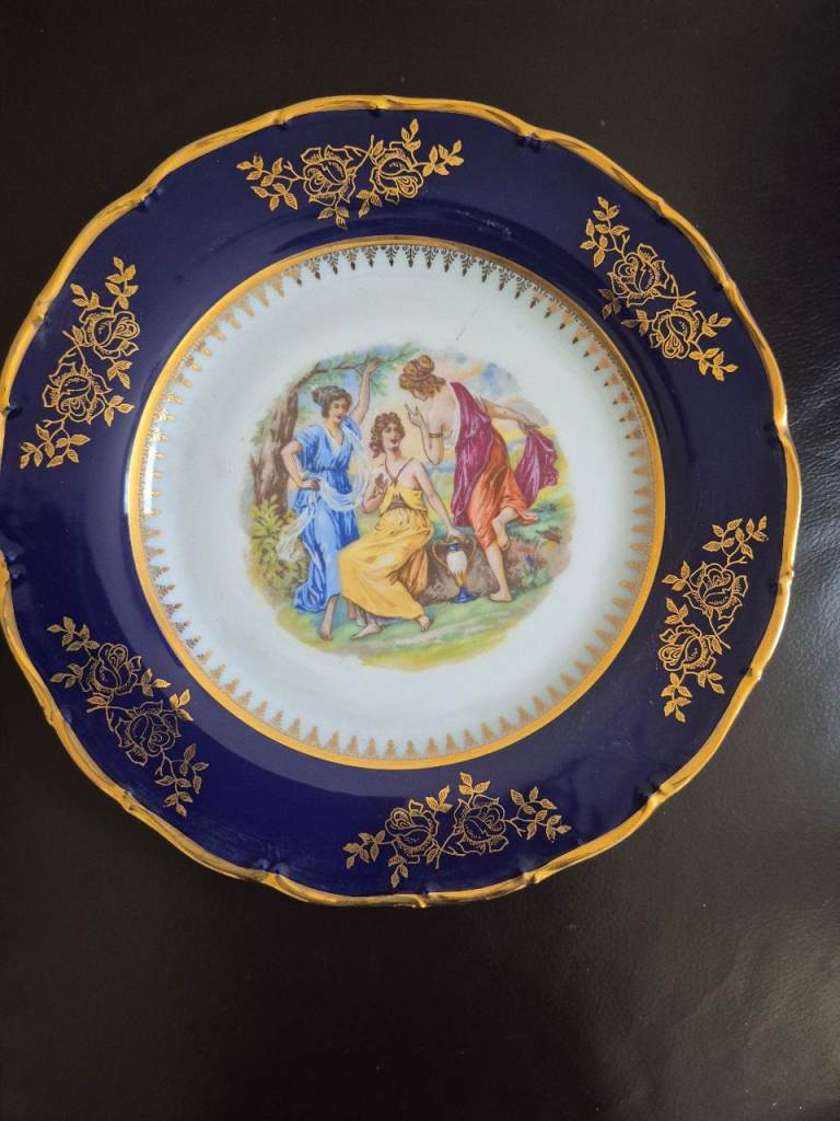 Epiag Carlsbad Cobalt Decorative Plate – Good Condition