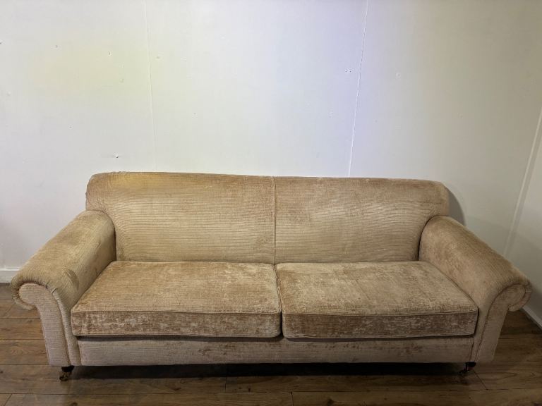 Modern Beige 3 Seater Sofa with free delivery within London