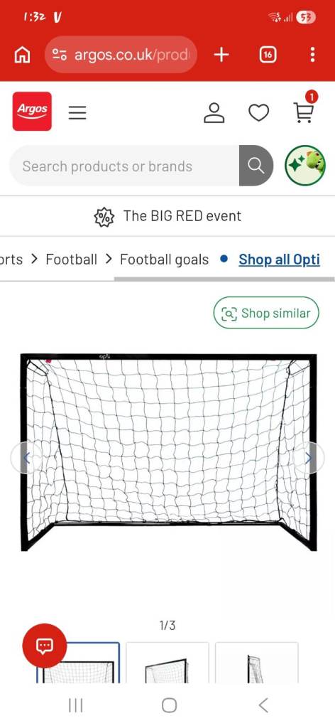 Metal football goal