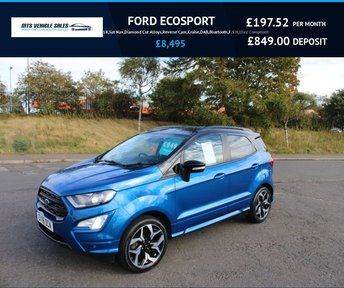FORD ECOSPORT 1.0TST-LINE 2018,Sat Nav,Diamond Cut Alloys,Reverse Cam,DAB,Bluetooth,F.S.H,Ulez OK