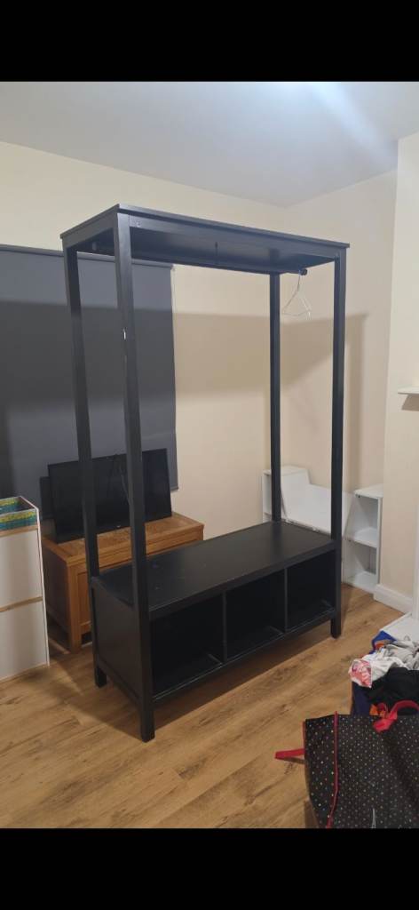 Clothes hanger storage rack unit