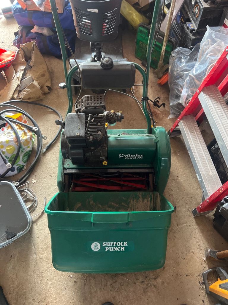 Suffolk Punch Cylinder Lawnmower – Green, Fair Condition