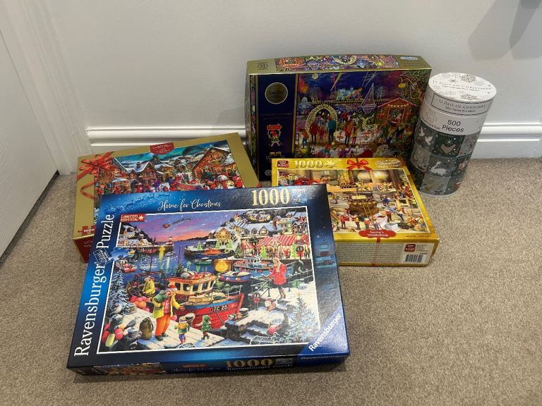 5 x Christmas Jigsaw Puzzles