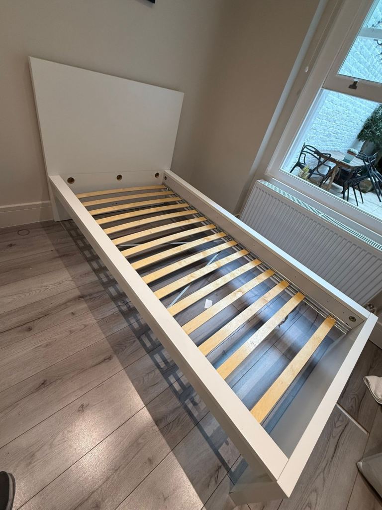 FREE DELIVERY IKEA MALM white single bed frame, in good condition.