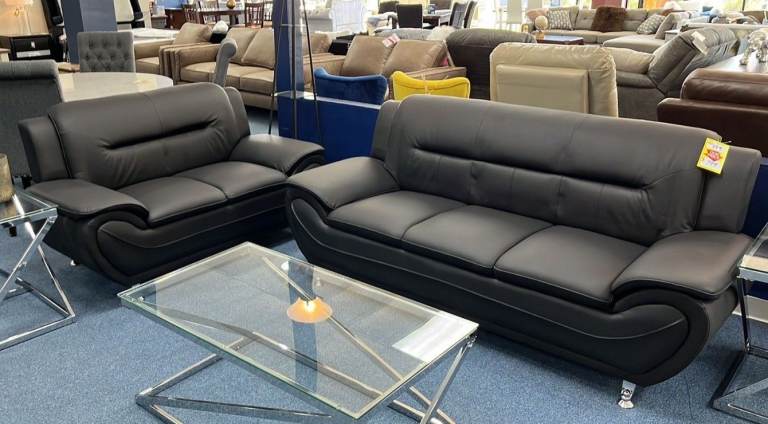 >>>🚚UK BRAND NEW 3+2 SEATER ORIGINAL LEATHER SHEERAZ SOFA SET❤️ -ORDER NOW AND GET SAME DAY