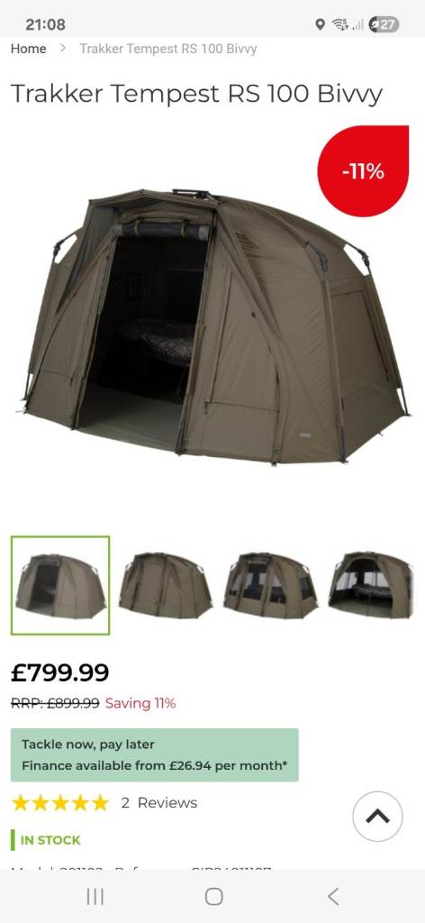 Trakker tempest rs 100