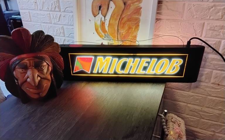Rare light up home bar sign & free extra items cool