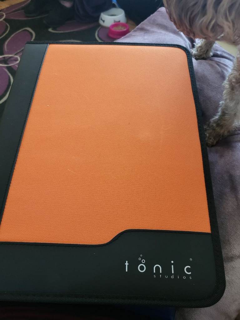 Folder filled with die cutters 