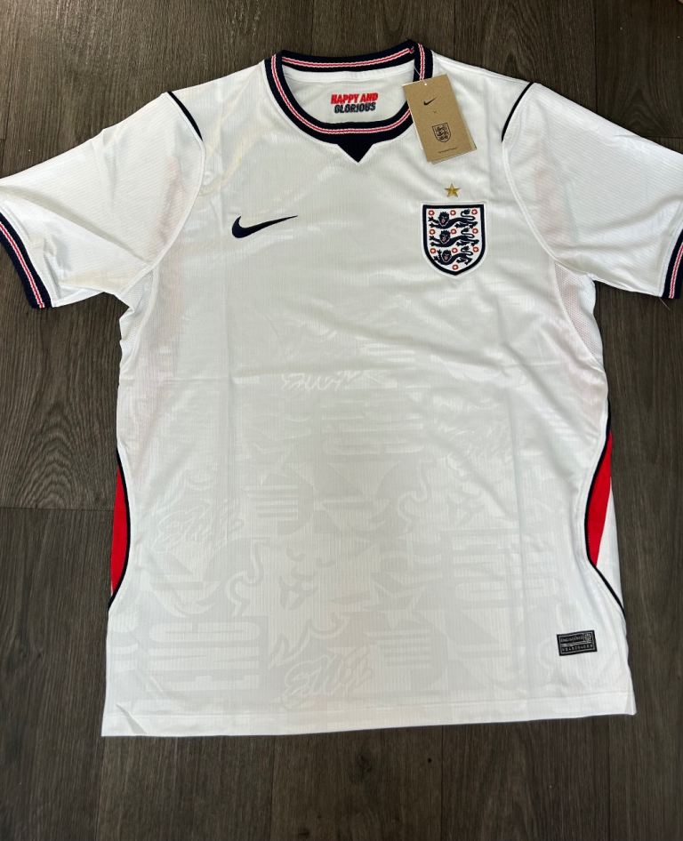 Brand New England Men’s Home World Cup Football Shirt - White