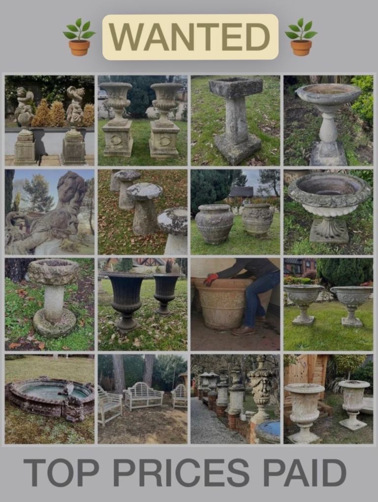 WANTED Garden Items - Large Terracotta / Stone Planters/ Urns