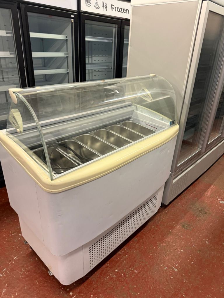 Commercial display ice cream freezer like new fully Serviced 