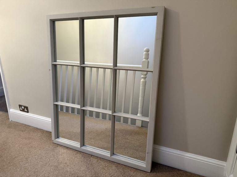 Large wooden mirror