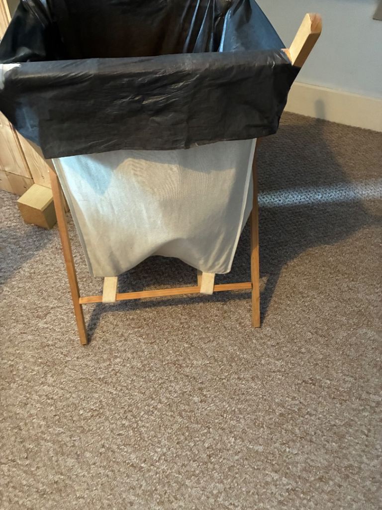 Wooden Folding Laundry Hamper / Basket