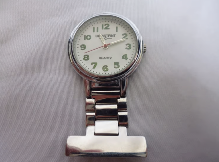 Constant Nurse / Carer Watch Brooch Tunic Fob