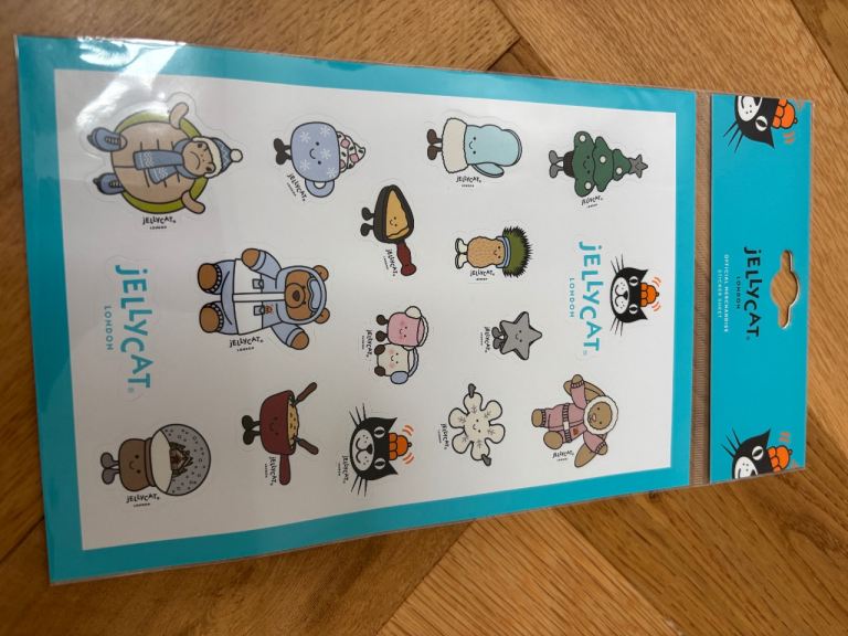 Jellycat Stickers Sheet Winter Collection