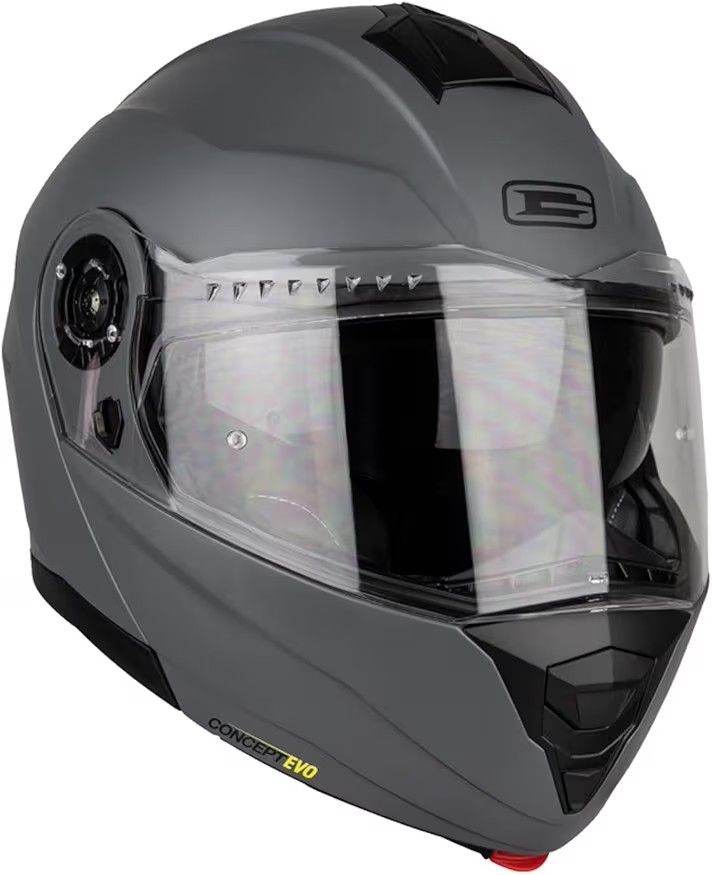 motorbike helmet - G-MAC Concept Evo Modular Flip Up Front / slide operated Sun Visor