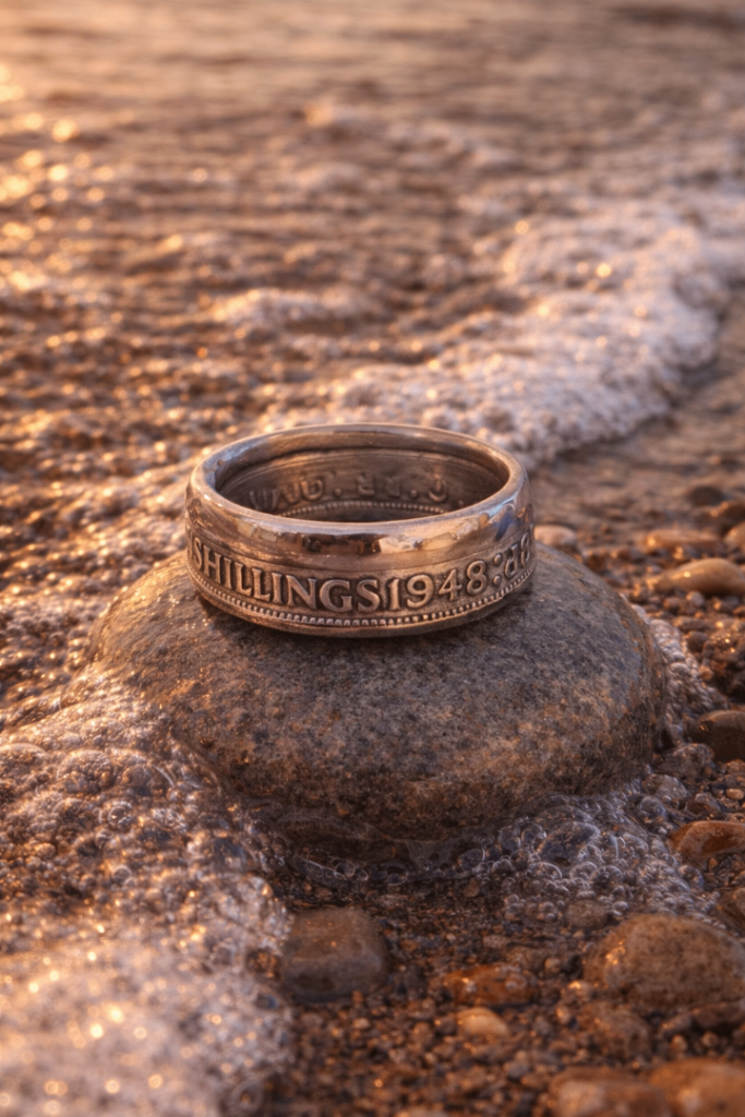 1948 Two Shillings Coin Ring 
