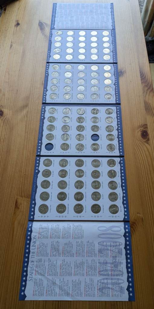 ♥NEW♥ 98x USA State QUARTERS 1999-2008 D and P mintmark coins set