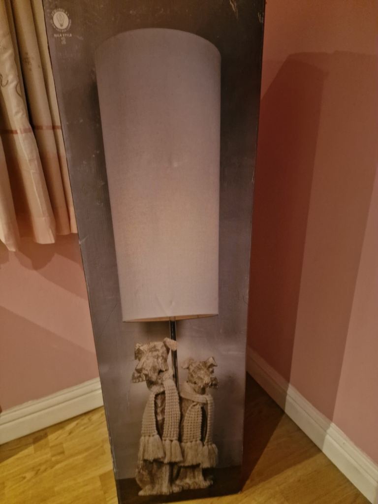 NEXT Dog Friends Carved Floor Lamp – Brand New in Box