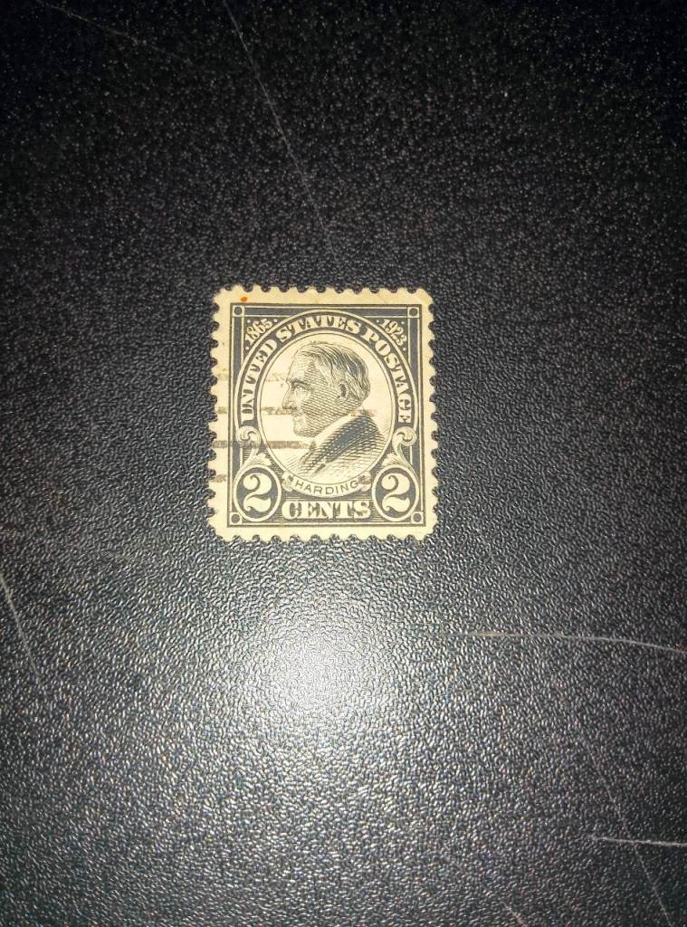 Us Stamp Sc 610 2c Harding Memorial, Black 1923