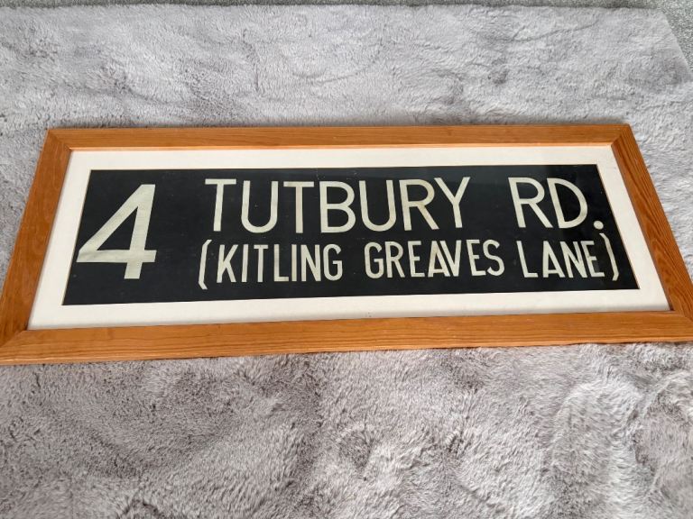 Vintage Bus Destination Blind 