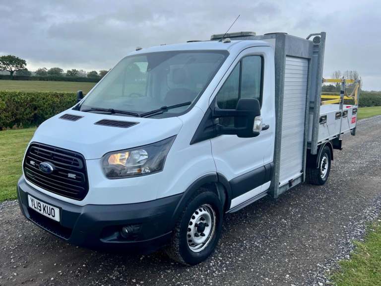 FORD TRANSIT 2.0 350 EcoBlue DROPSIDE TIPPER WITH TOOL STORAGE White Manual Die