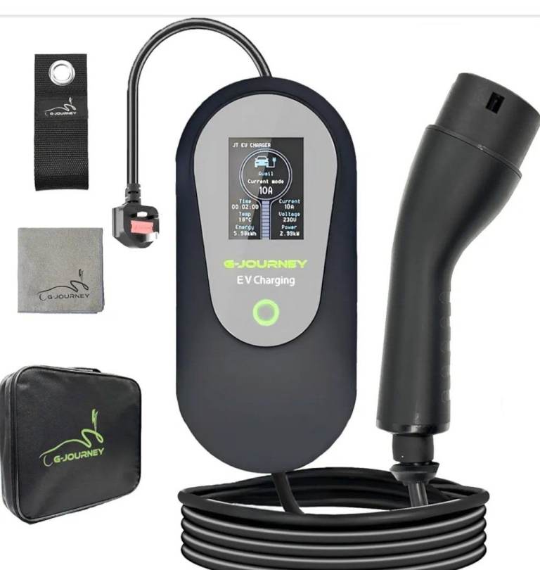 EV 'Granny' Charger, type 2 to 3 pin plug, NEW, 5m