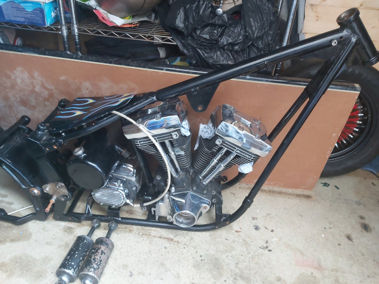 Harley Davidson Chopper Project - Will Sell Parts Separately If Required 