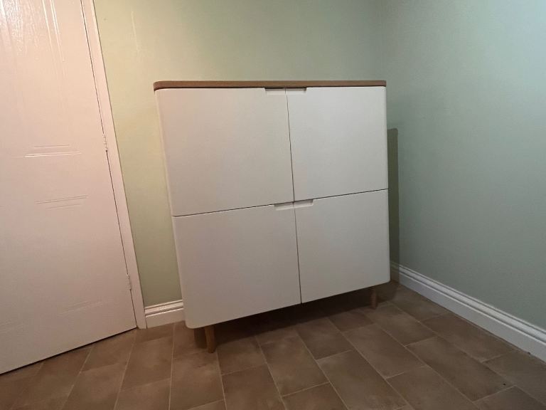John Lewis MIRA cream Wood Storage Sideboard Cabinet