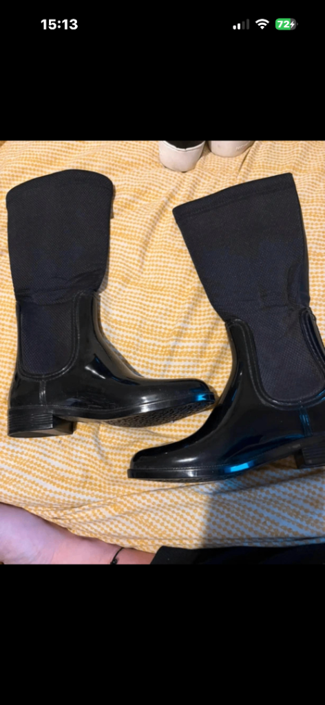 Tommy Hilfiger Wellies Size 38 – Black, Good Condition