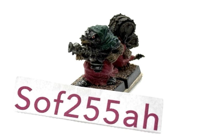 Warhammer Games Workshop 1x Skaven Metal Warpfire Thrower Weapons Team OOP