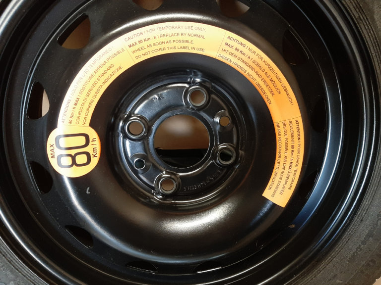 Full size spare space Saver for Ford KA mk2/Fiat 500 for sale. 