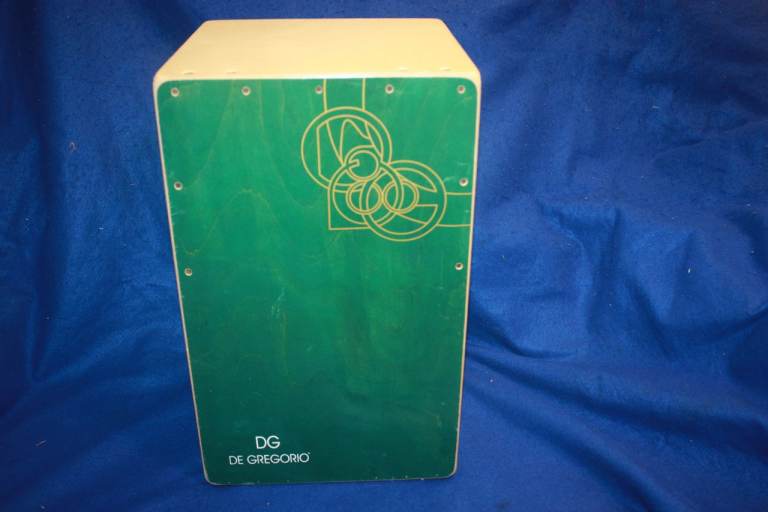 DG De Gregorio Chanela Series Full Size Wooden Cajon ~ Green ~ Like New ~ £120 ono