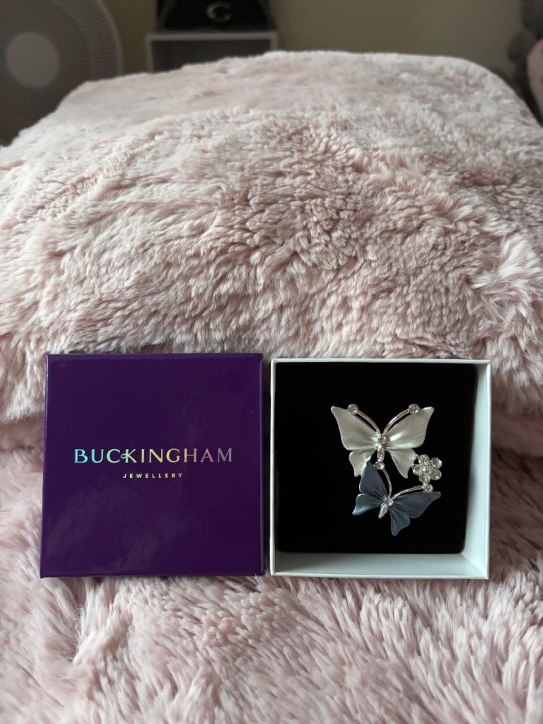 Buckingham Jewellery Butterfly Brooch – New, Boxed