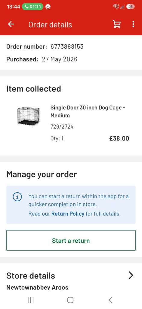Medium dog cage