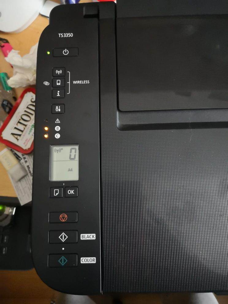 CANON PIXMA TS3350 WORKING NEEDS NEW INK CARTRIDGES