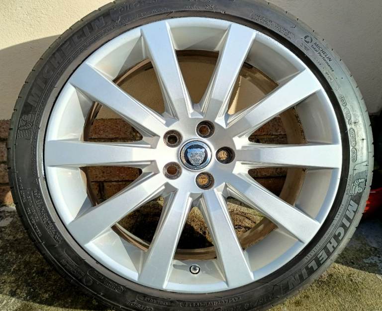 19" JAGUAR ALLOYS 5x108 WHEELS TYRES FITS FORD VOLVO