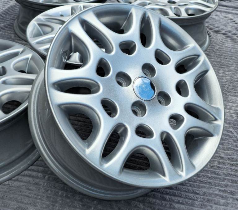15" ORIGINAL ROVER / MG "CORONET" FULL REFURB SILVER RIMS 4x100 FULL SET+SPARE