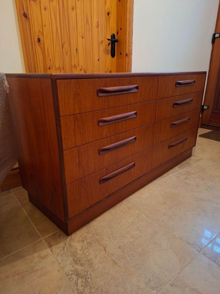 Mid Century G Plan 8 Drawer Chest