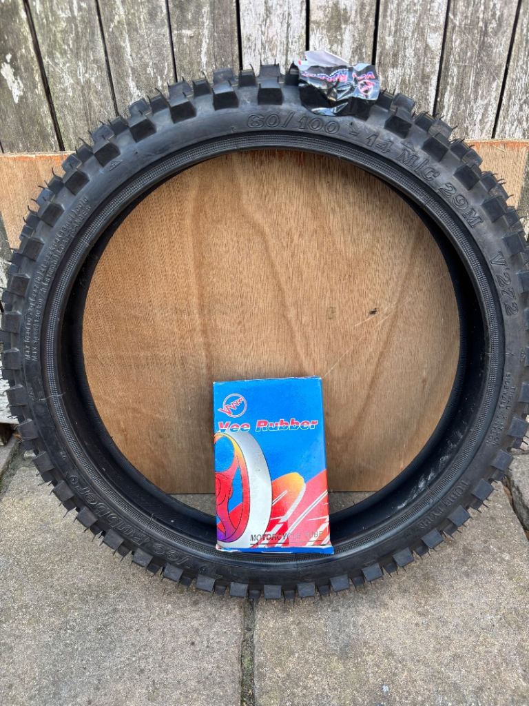 14” motocross/pit bike front tyre. 