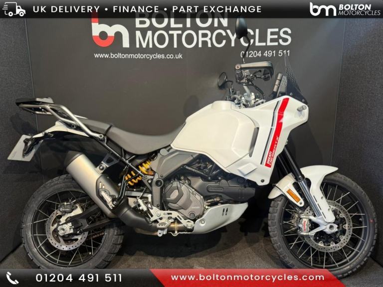 Ducati Desert X Adventure Motorcycle White