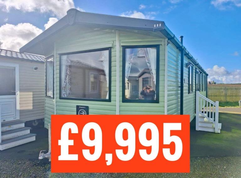 OFF SITE static caravan Scotland double glazed & heated 3 bed Swift Burgundy
