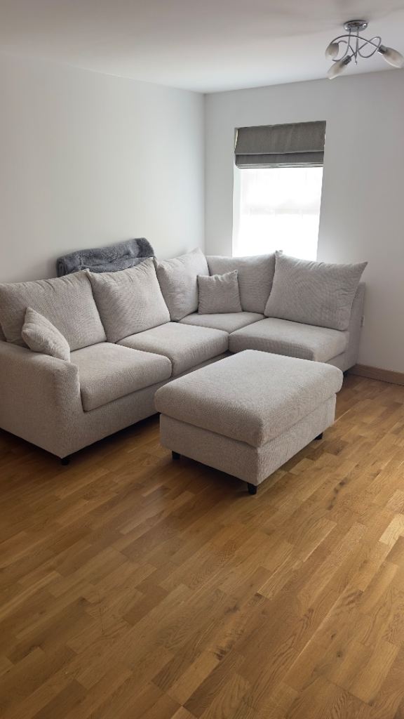 Corner Sofa and Ottoman – Very Good Condition