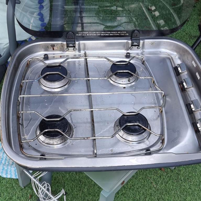 Caravan 4 ring gas hob.
